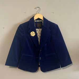Blue, corduroy, blazer, size s